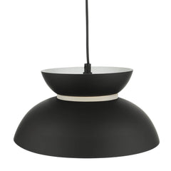 Larina Pendant Matt Black White