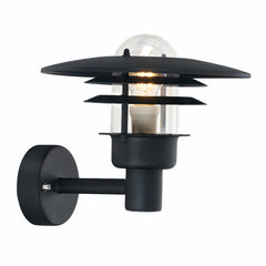 Larvik 1 Light Wall Light Black/Galvanized - Cusack Lighting