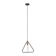 Travis Triangle/Square Pendant - Gold/Black Finish