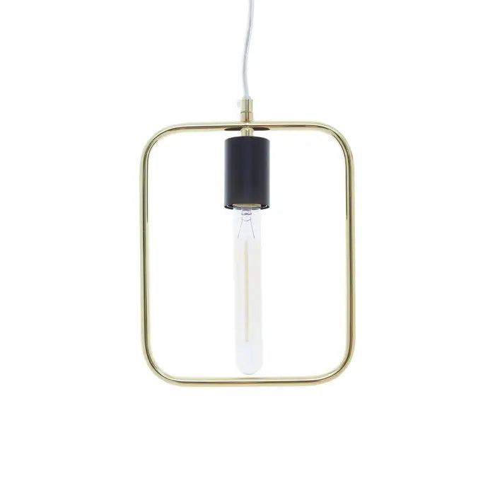 Travis Triangle/Square Pendant - Gold/Black Finish