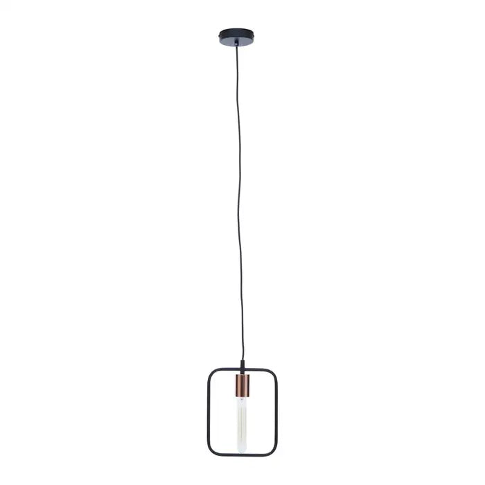 Travis Triangle/Square Pendant - Gold/Black Finish