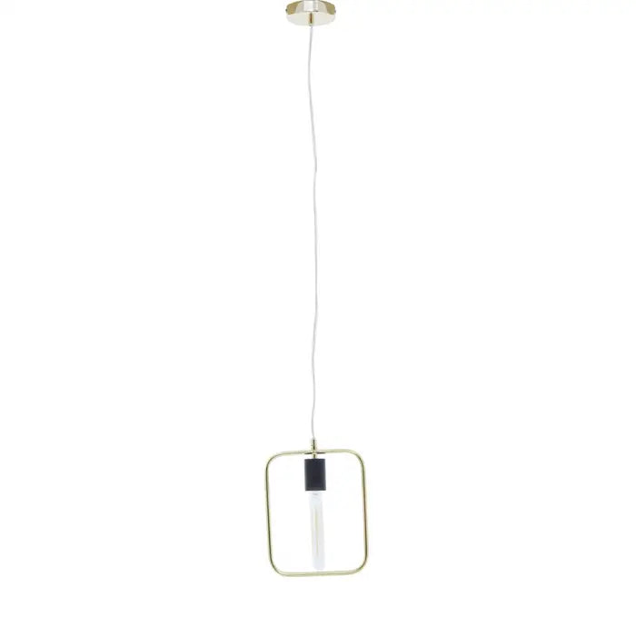 Travis Triangle/Square Pendant - Gold/Black Finish