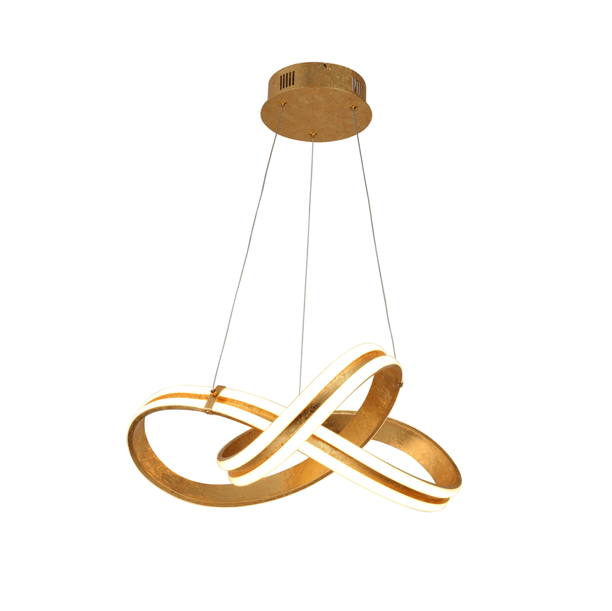 Lazas LED Pendant Light, Gold Leaf, Ø52 - Cusack Lighting