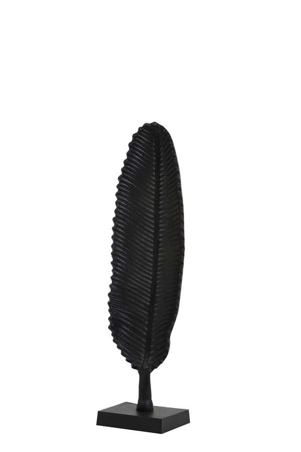 Leaf Small Ornament - Black Finish