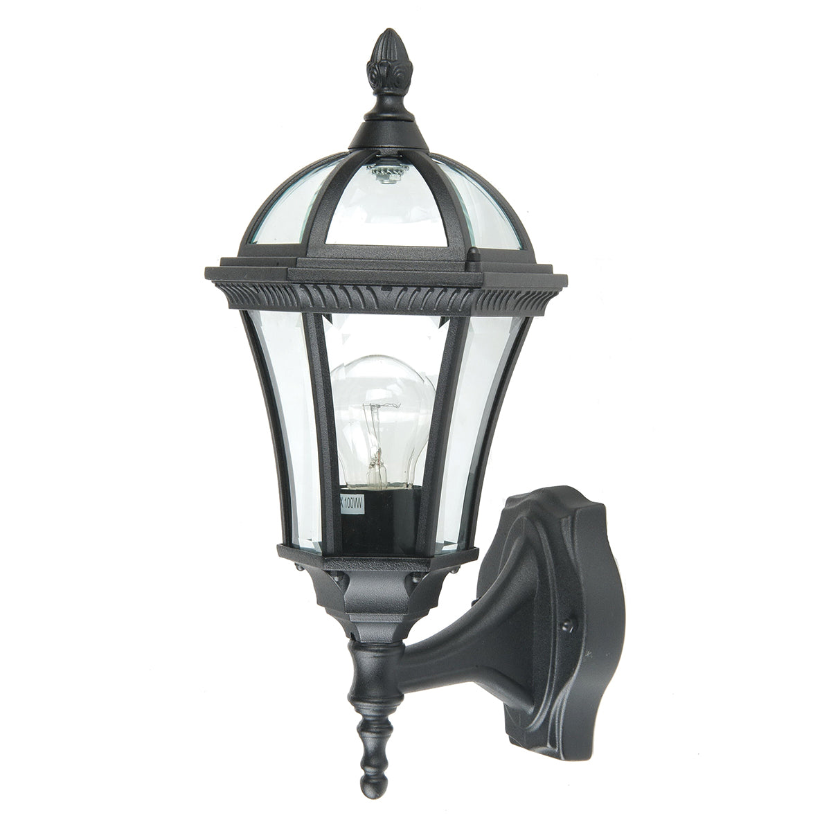 Ledbury Wall Lantern – Black Finish