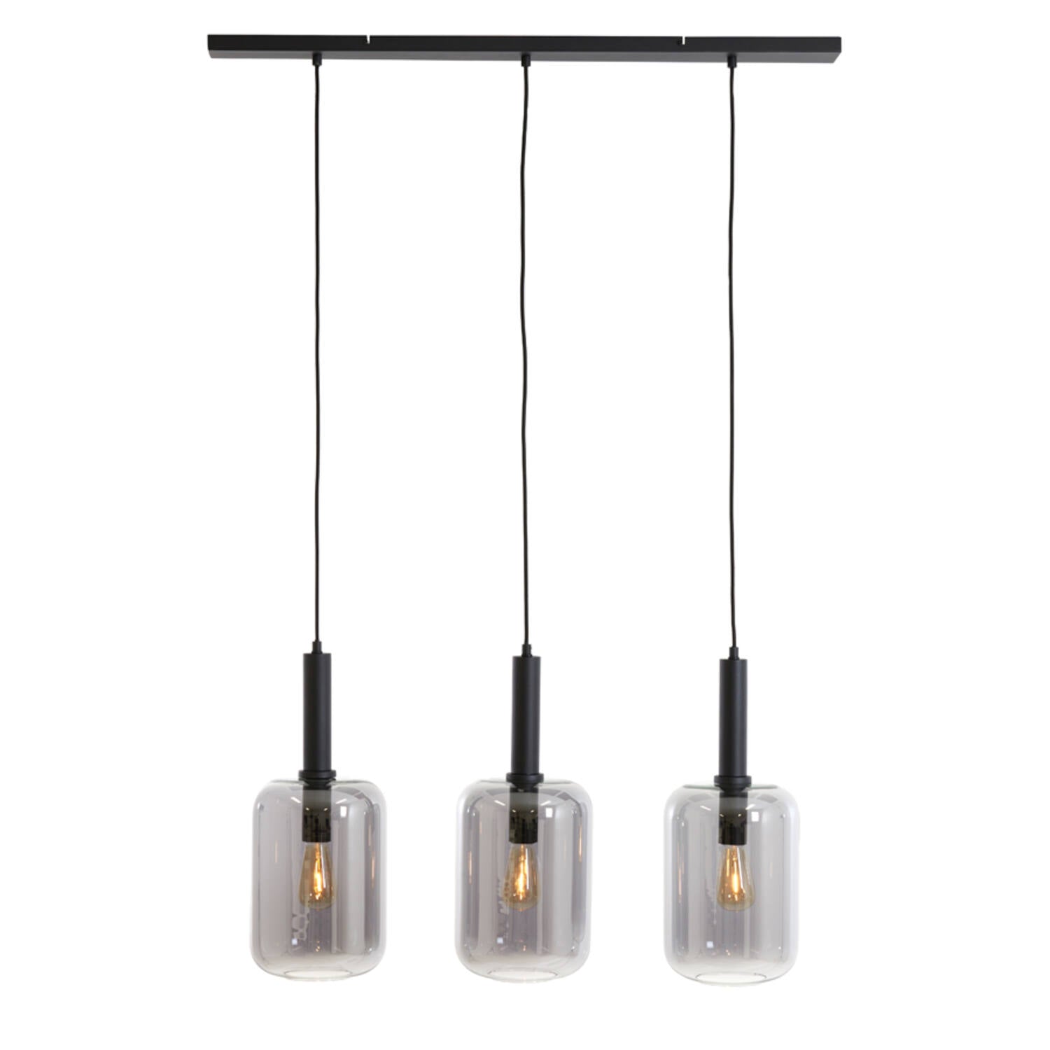 Lekar 3/5Lt Island Pendant - Bronze/Gold & Smoked Glass