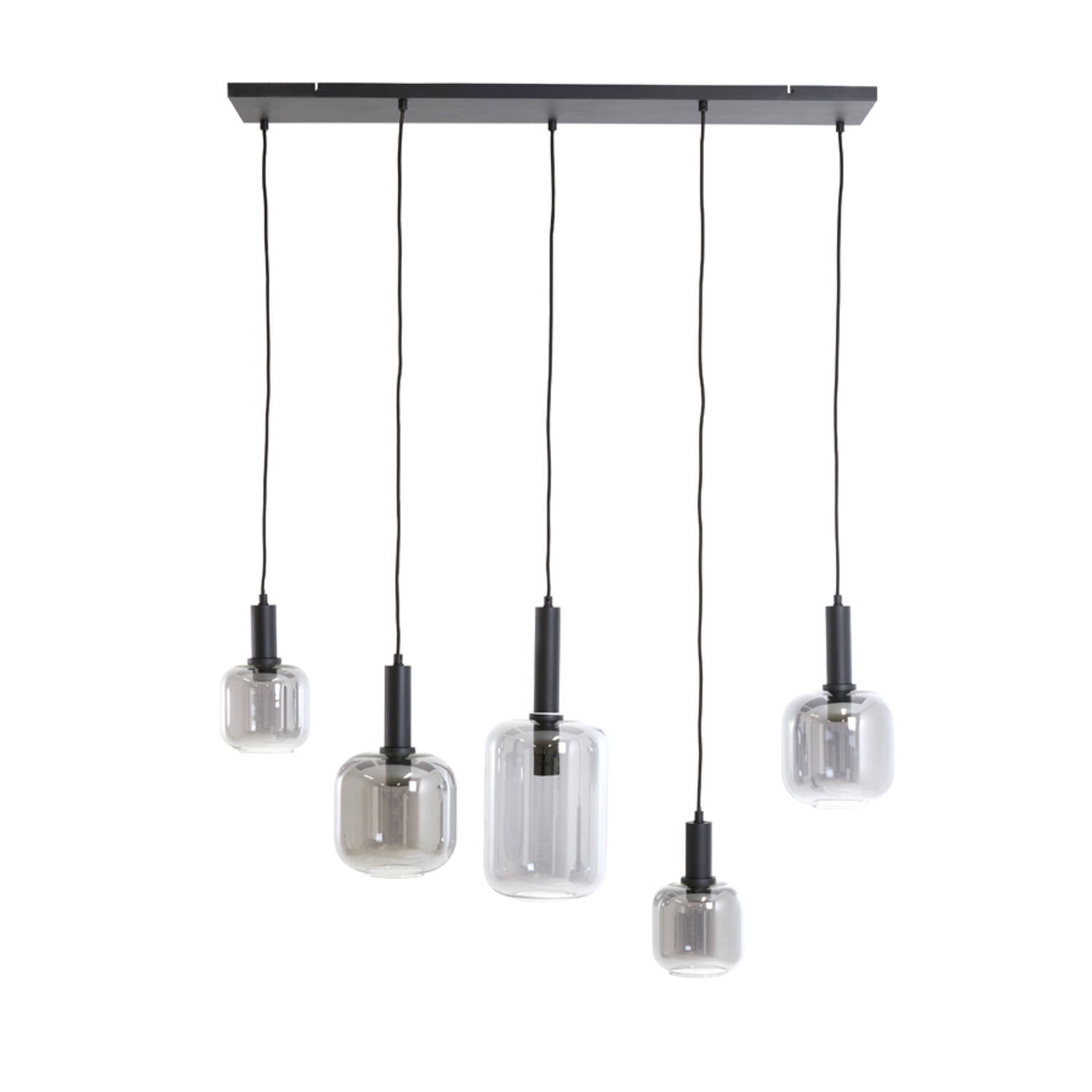 Lekar 3/5Lt Island Pendant - Bronze/Gold & Smoked Glass