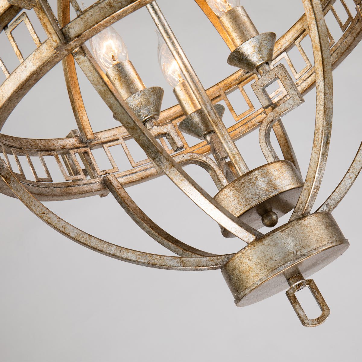 Lemuria 3L Centre Ceiling Light - Distressed Gold Finish