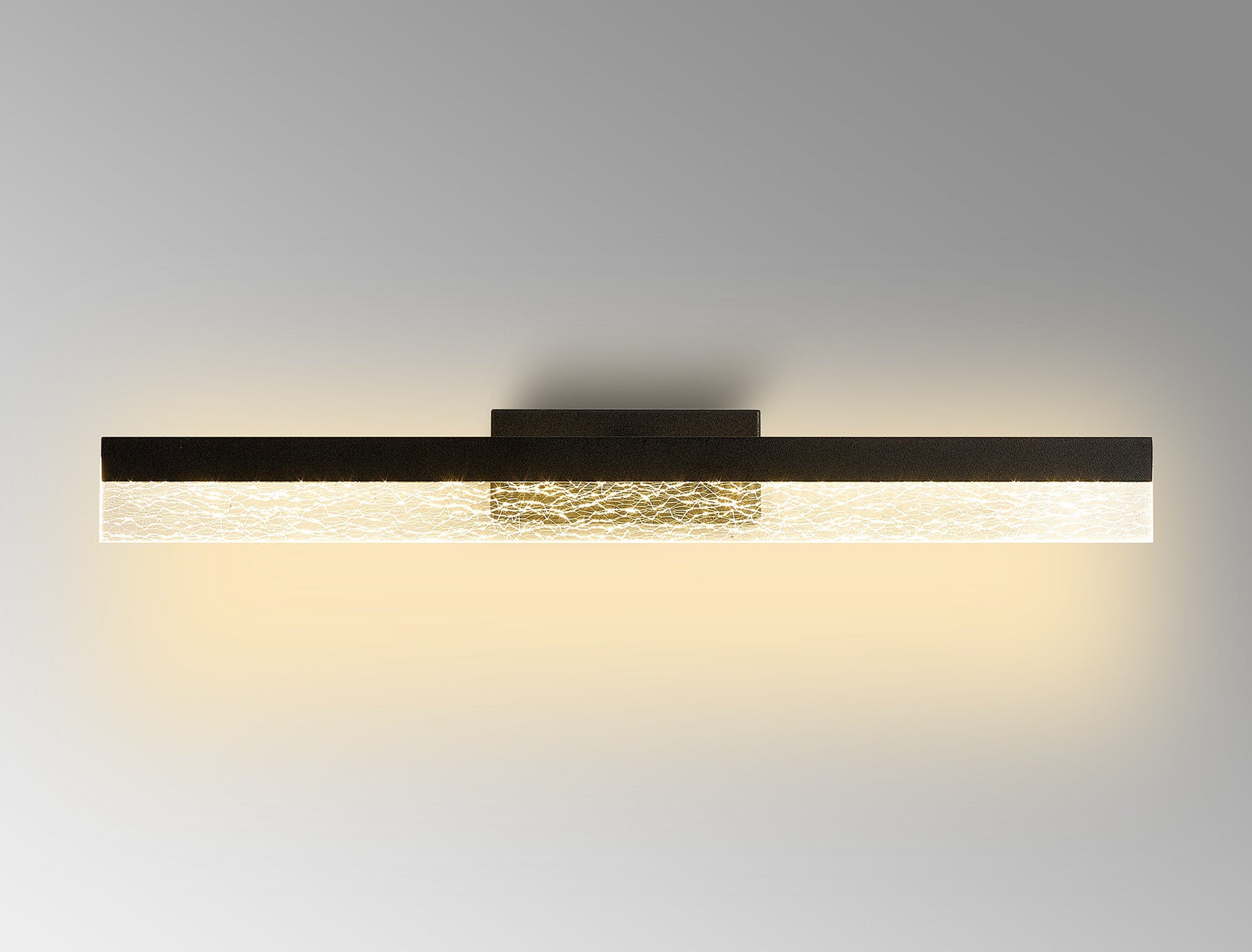 Leon IP44 Bathroom Mirror Light, 8/12W LED, 3000K, 6001000lm, IP44, Sand Black Polished Chrome, 3yrs Warranty