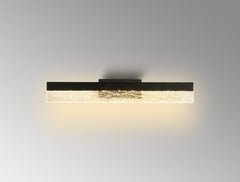 Leon IP44 Bathroom Mirror Light, 8/12W LED, 3000K, 6001000lm, IP44, Sand Black Polished Chrome, 3yrs Warranty