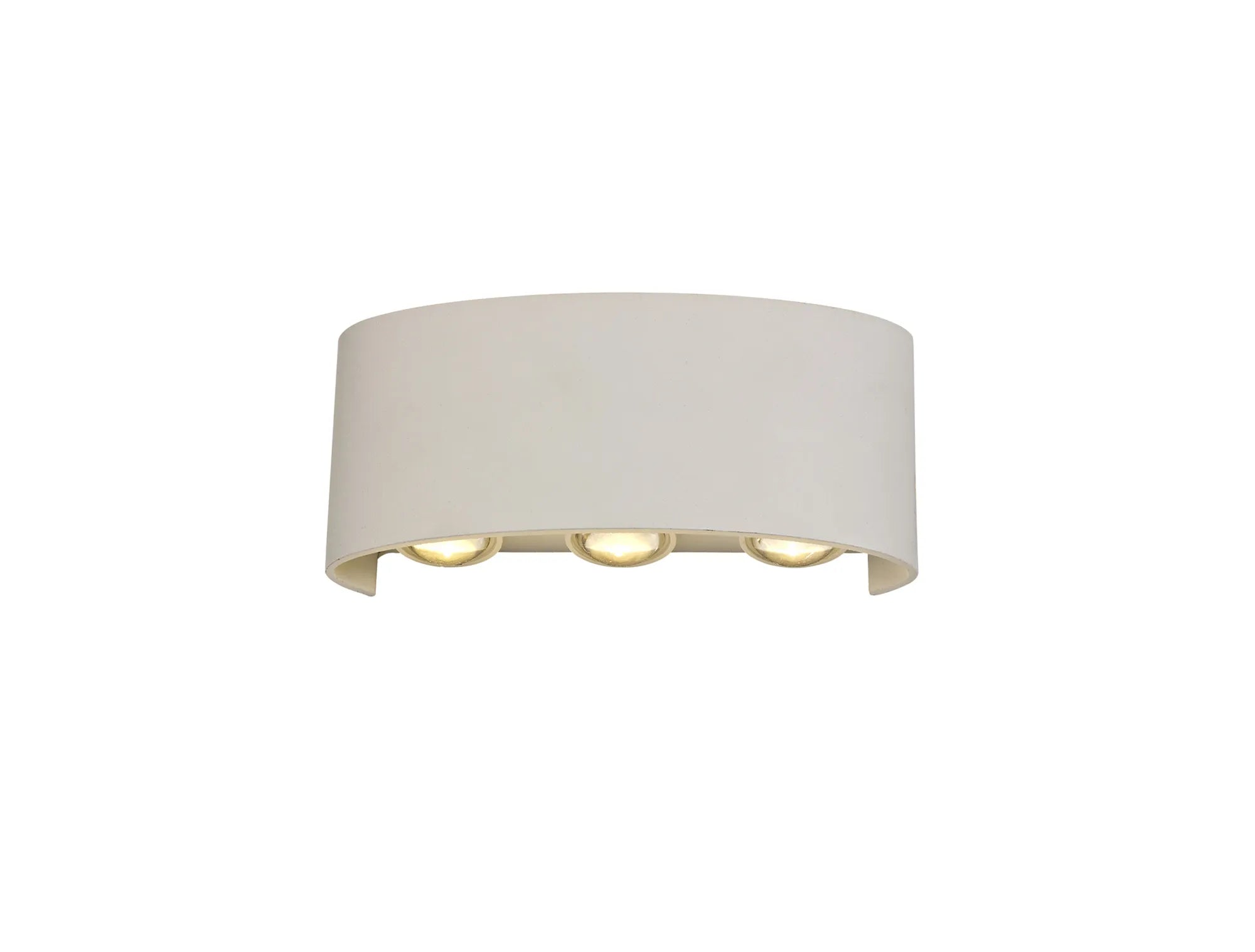 Leoni Up/Down Outdoor Wall Light IP54 - Anthracite/ White