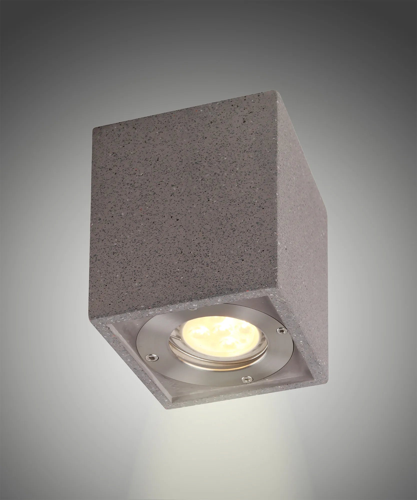 Levi 9cm Round/ Rectangle Spotlight- White/ Grey Concrete Finishes