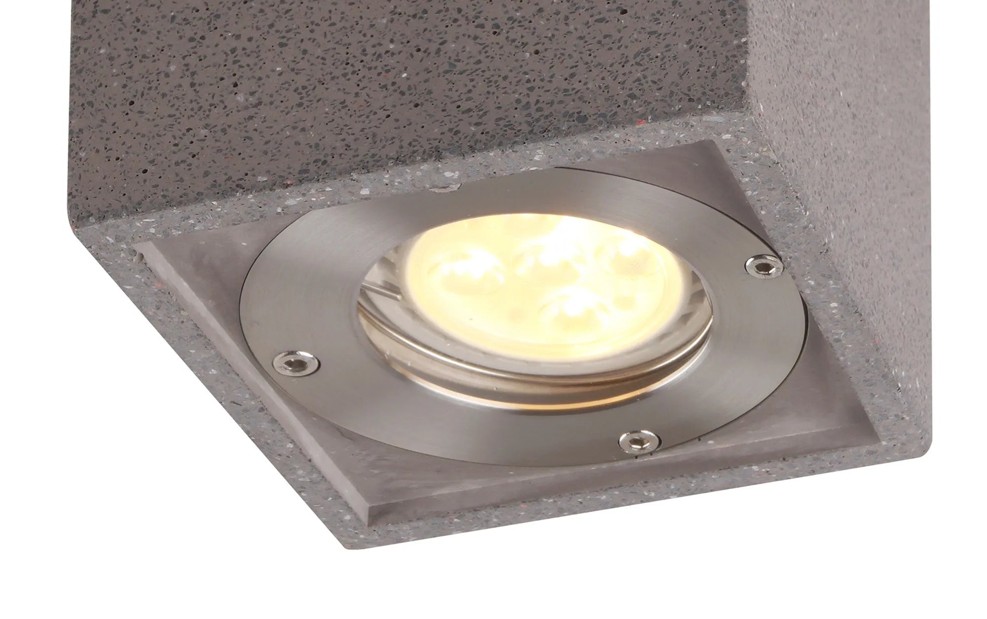 Levi 9cm Round/ Rectangle Spotlight- White/ Grey Concrete Finishes