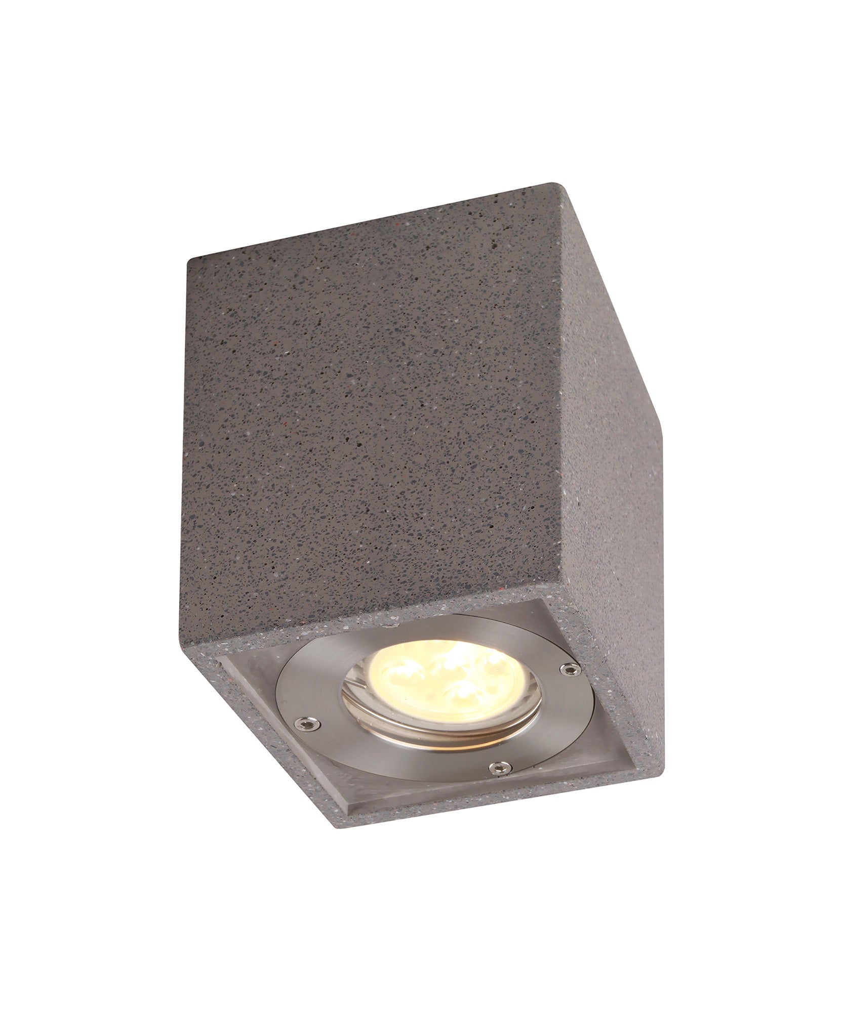 Levi 9cm Round/ Rectangle Spotlight- White/ Grey Concrete Finishes