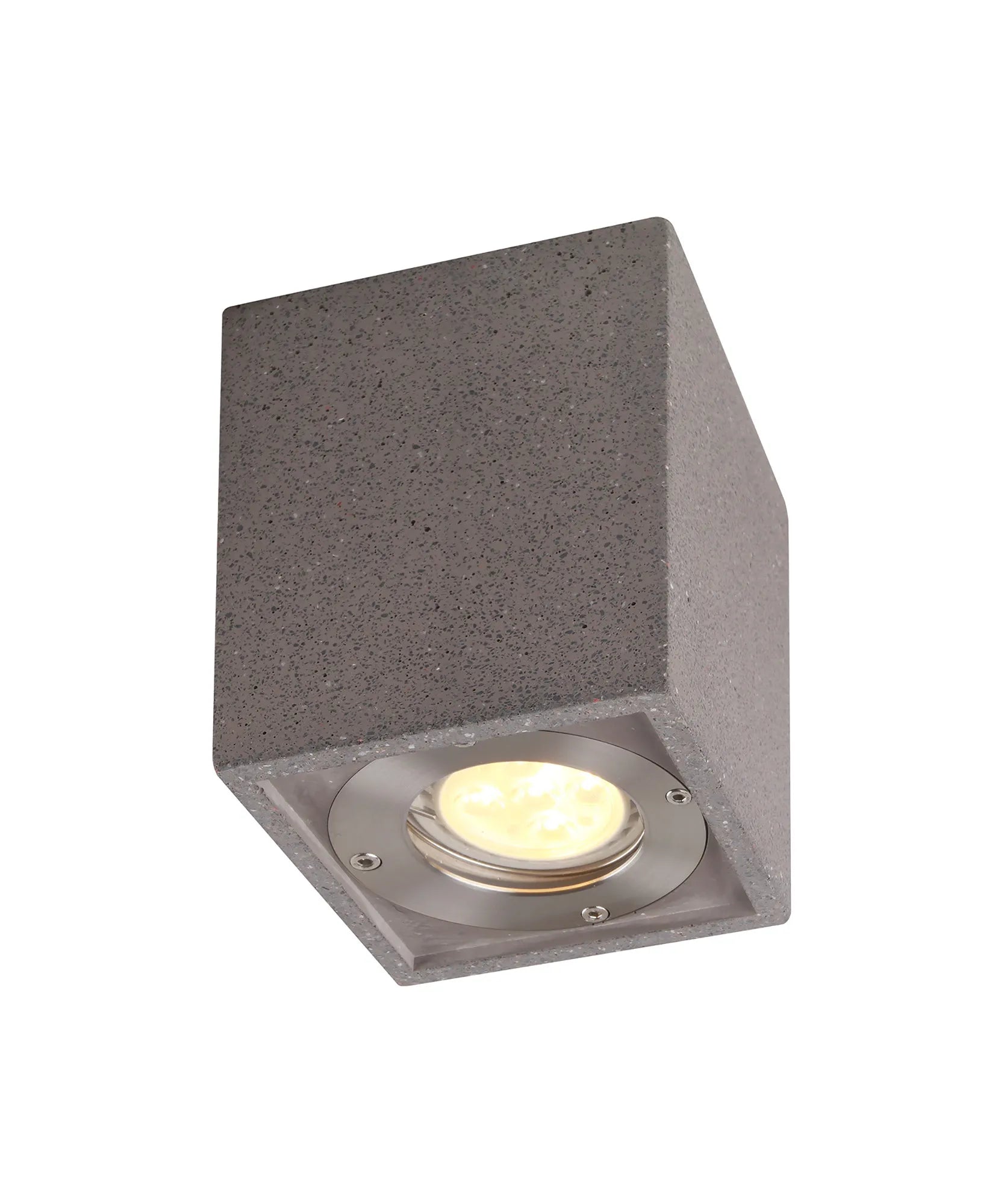 Levi 9cm Round/ Rectangle Spotlight- White/ Grey Concrete Finishes