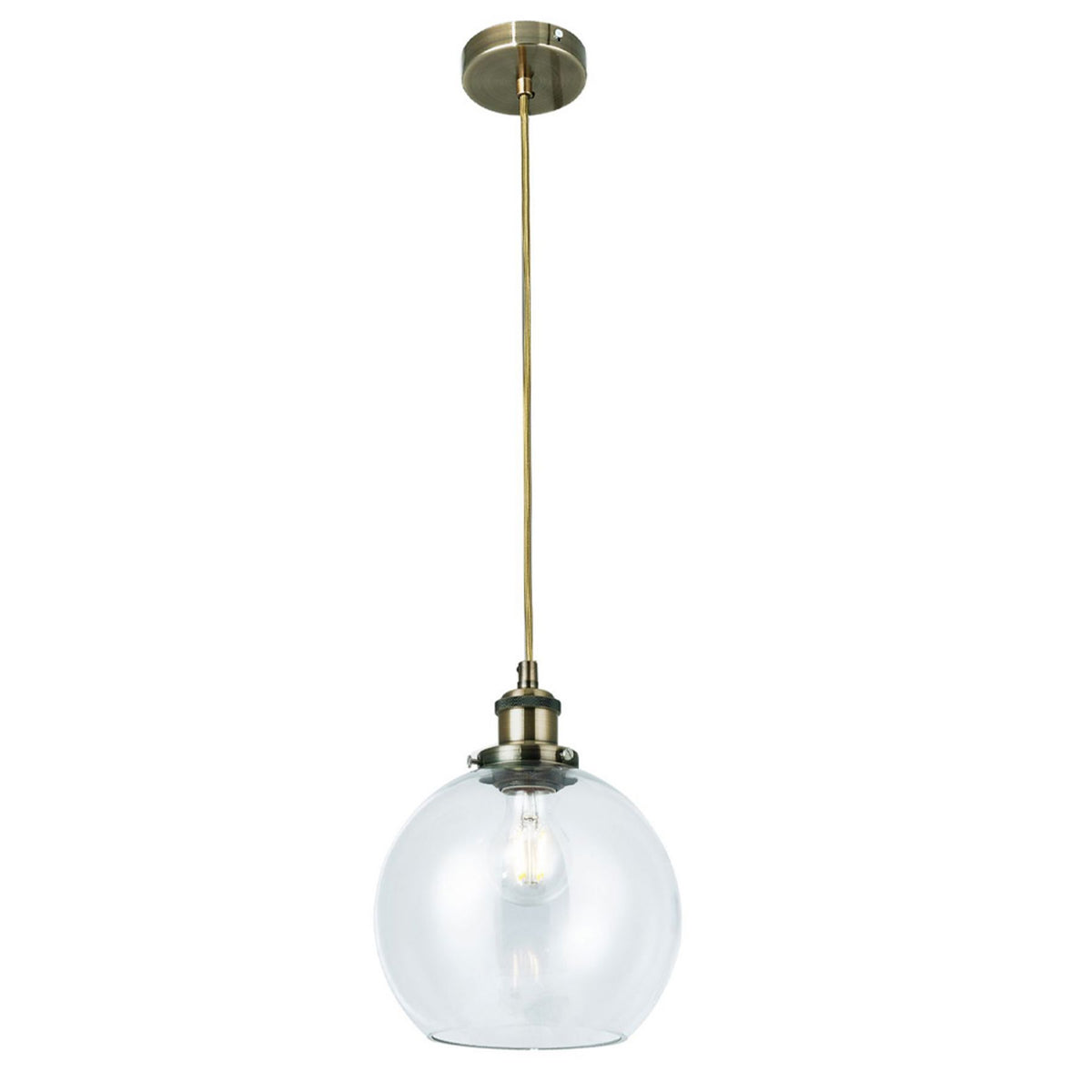Lewis 1LT Pendant - Small Antique Brass - Promotional Offer