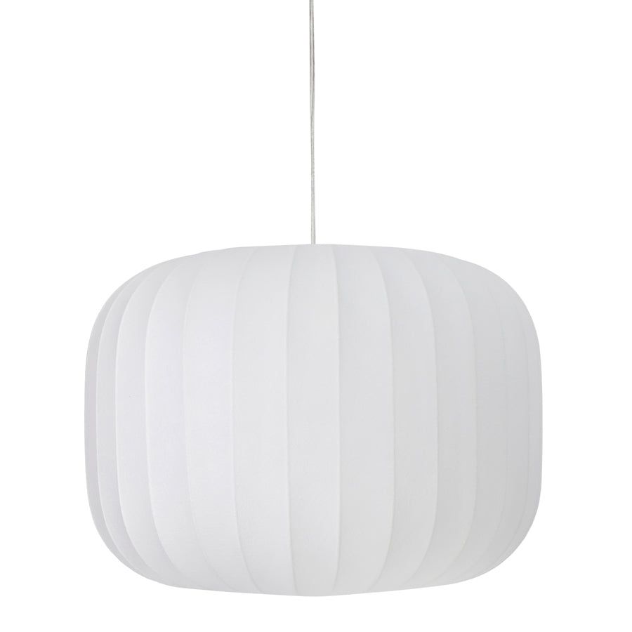 Lexa Large Hanging Shade Light - White Finish