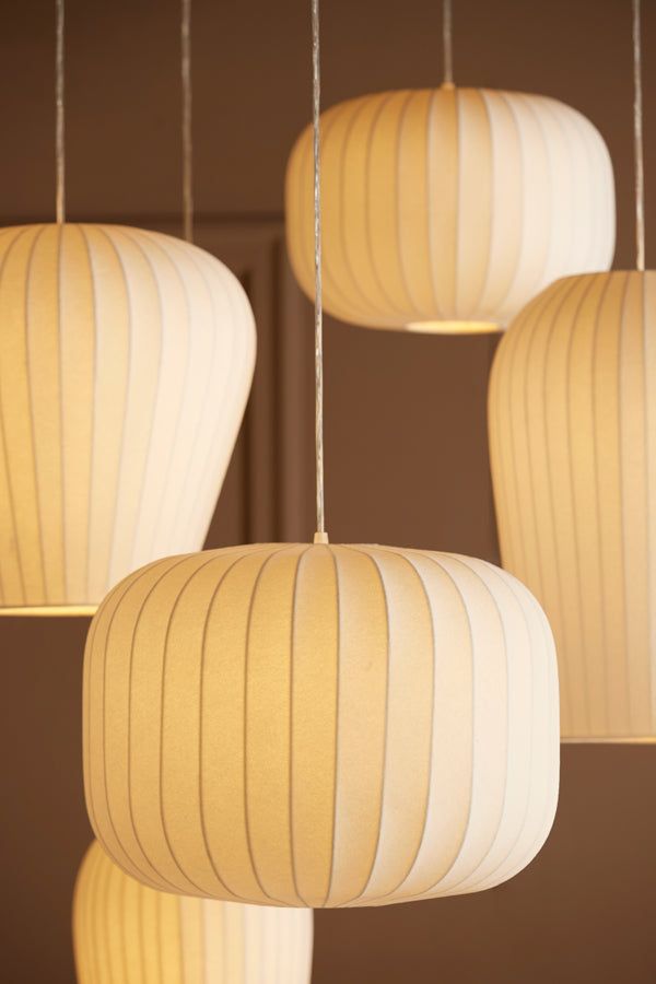 Lexa Large Hanging Shade Light - White Finish