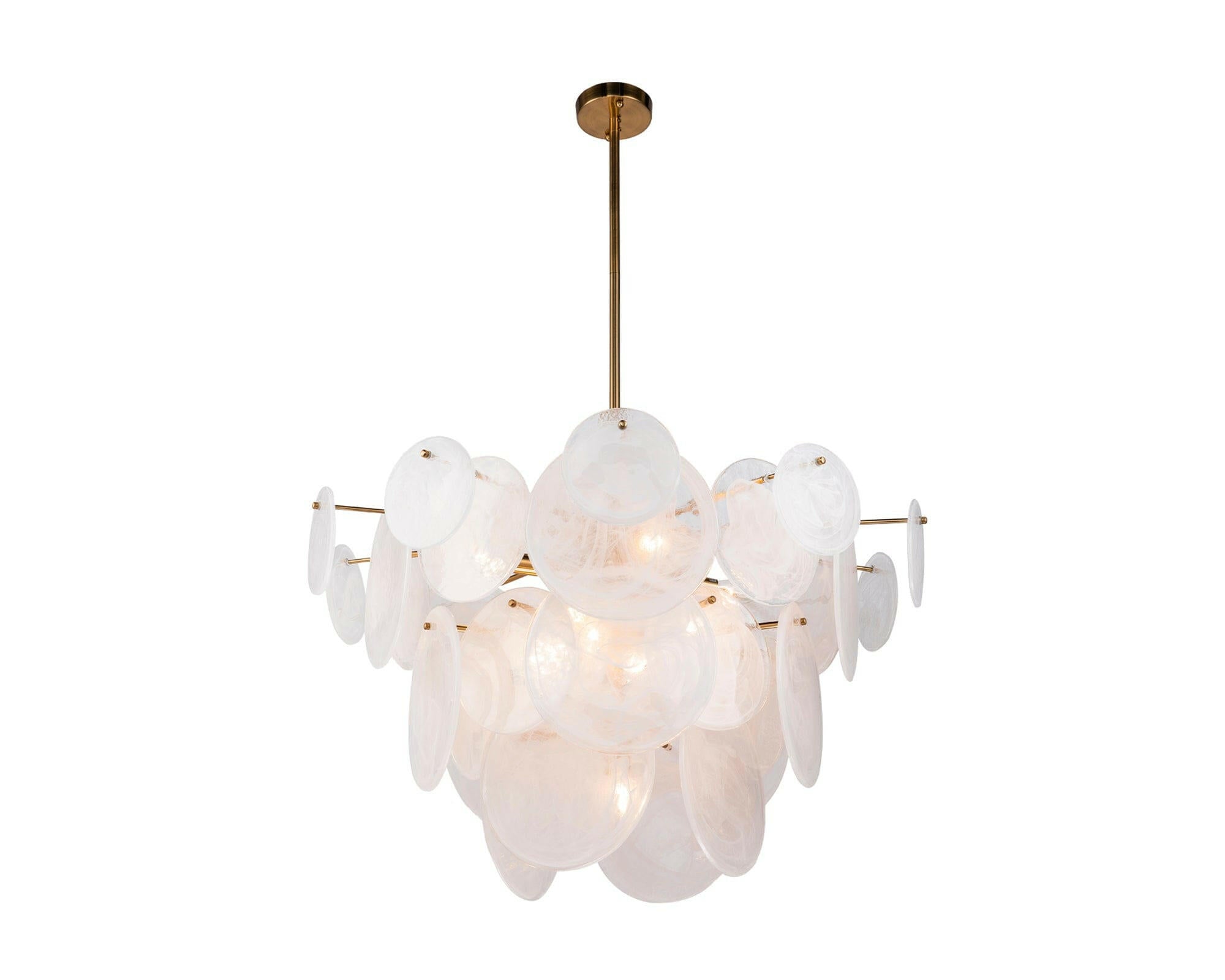 Adagio Pendant Lamp – White Antique Brass E14