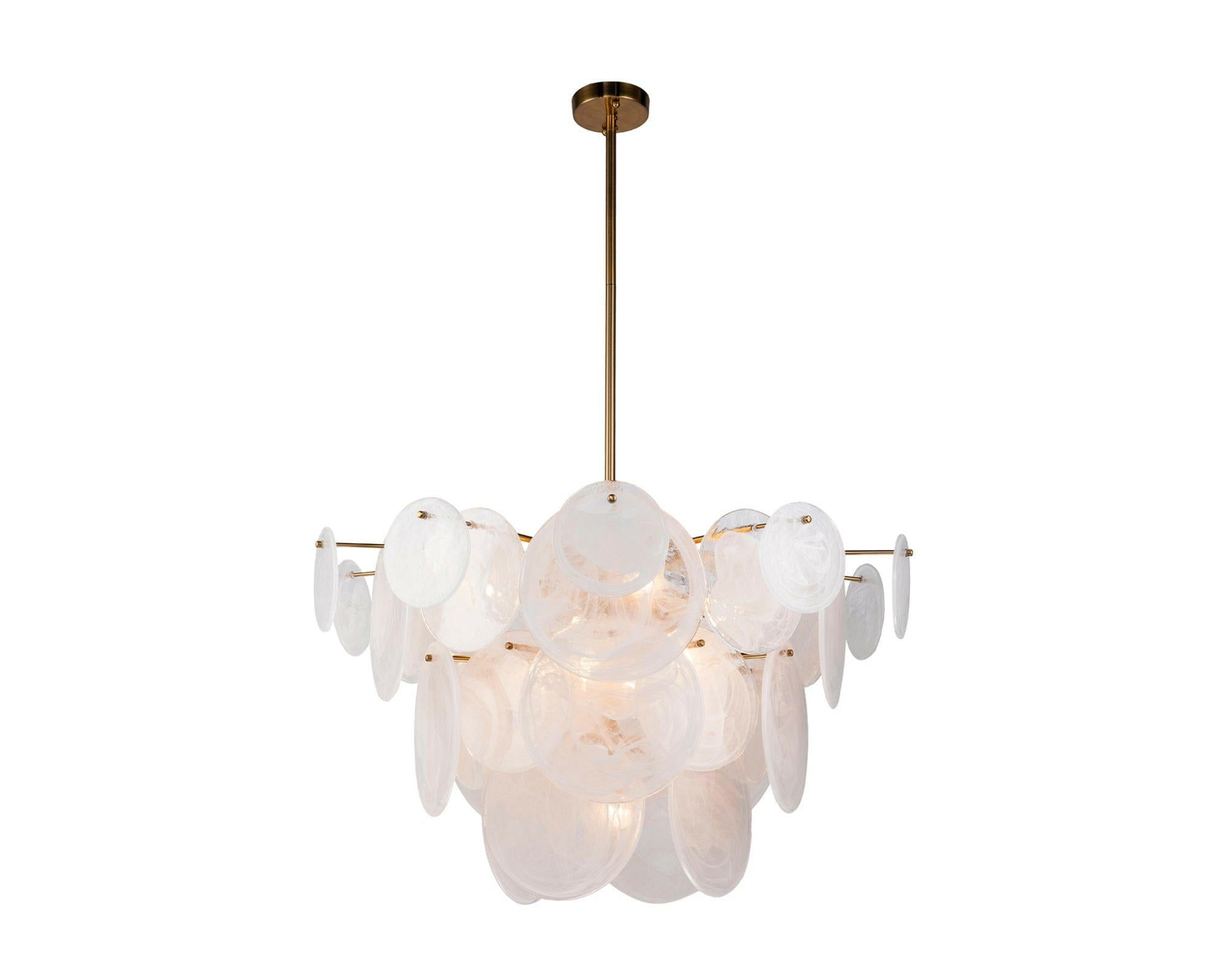 Adagio Pendant Lamp – White Antique Brass E14
