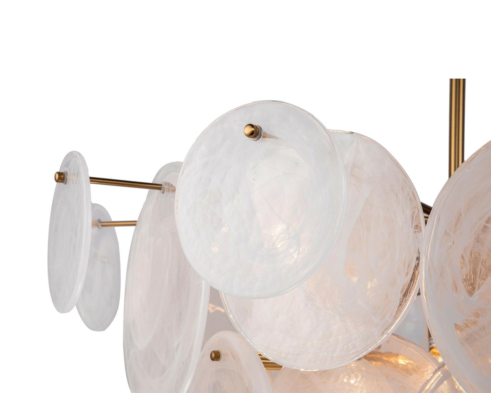 Adagio Pendant Lamp – White Antique Brass E14