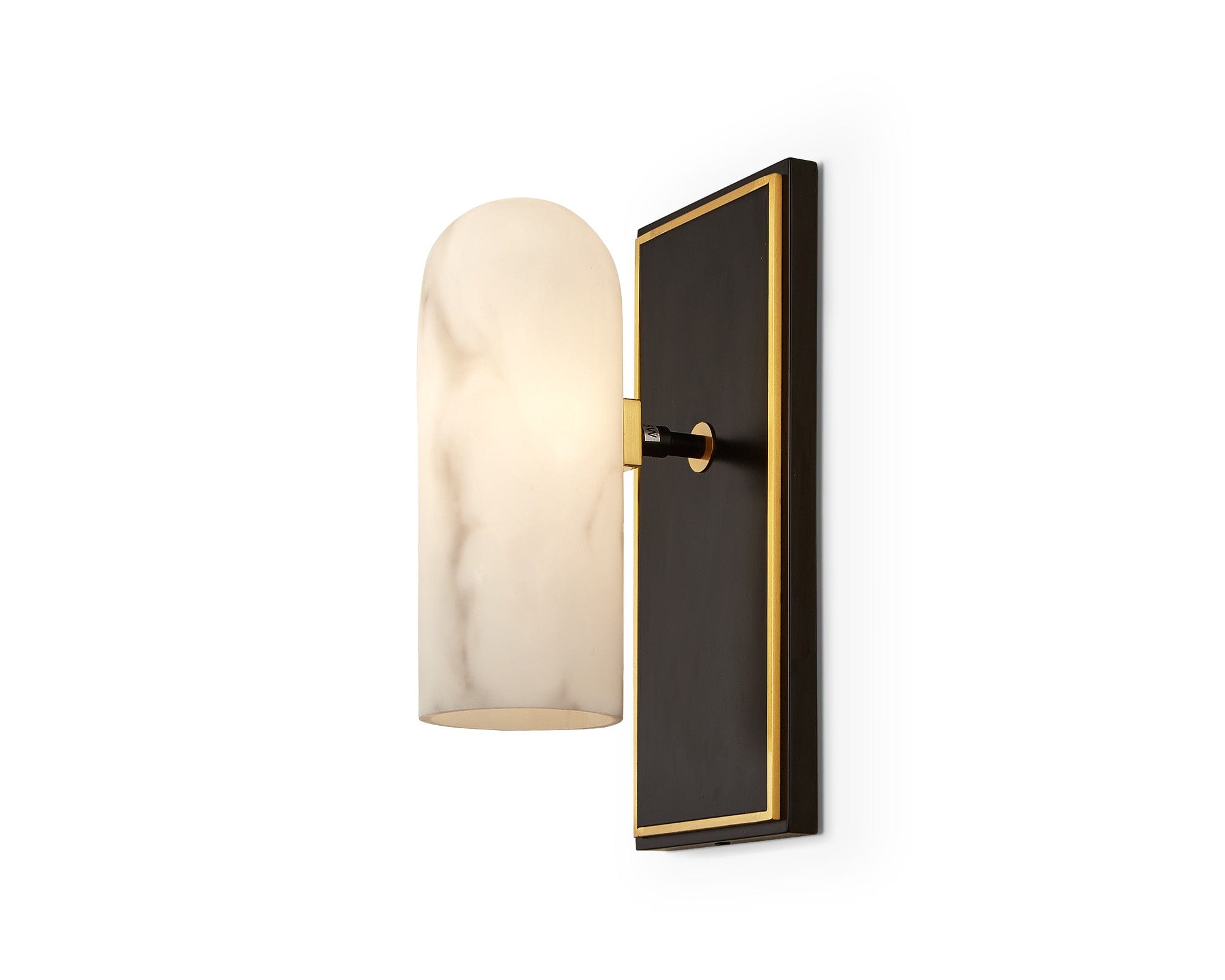 Amatti Wall Light - Alabaster, Black, Brass G9