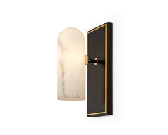 Amatti Wall Light - Alabaster, Black, Brass G9