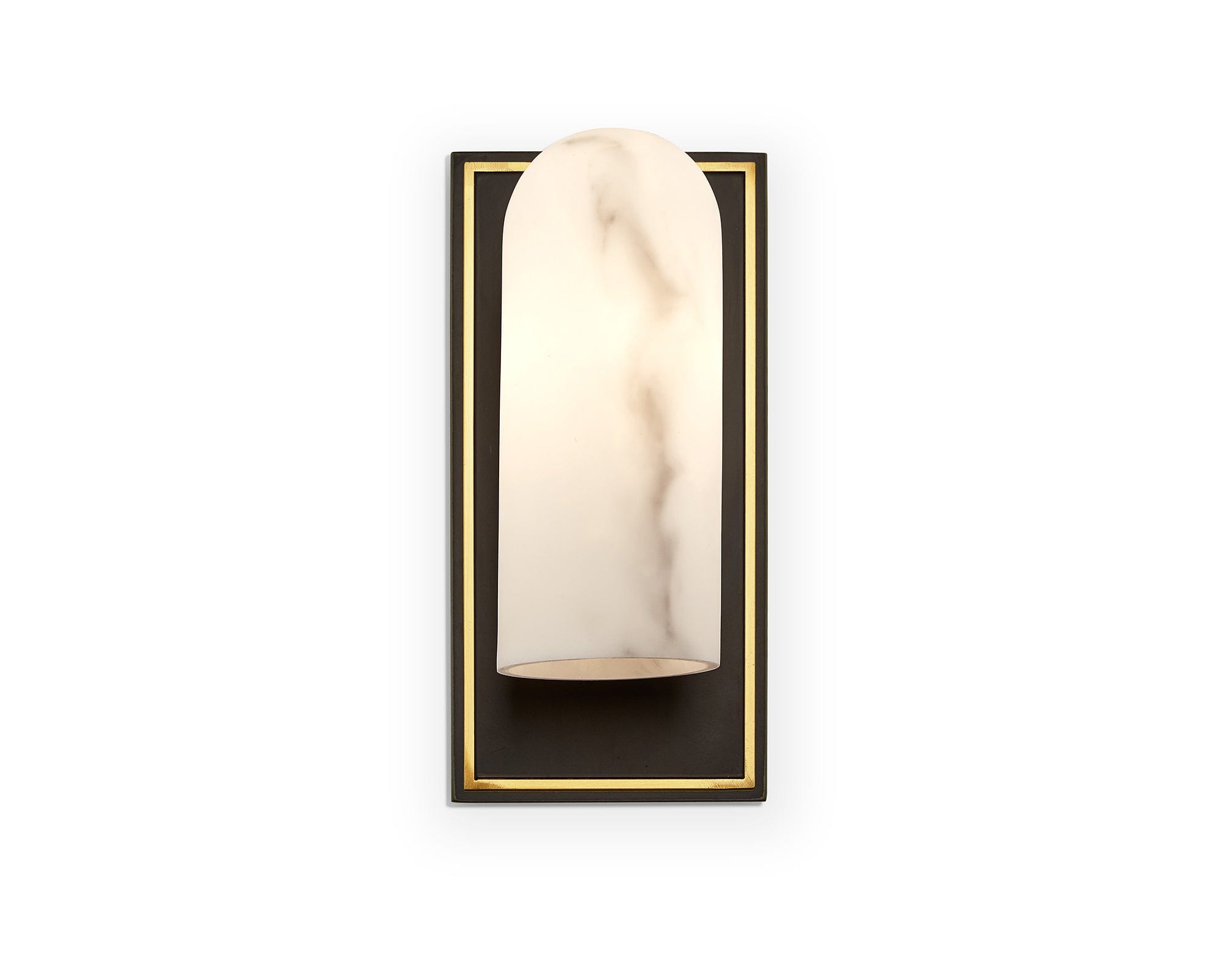 Amatti Wall Light - Alabaster, Black, Brass G9
