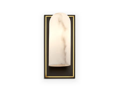 Amatti Wall Light - Alabaster, Black, Brass G9