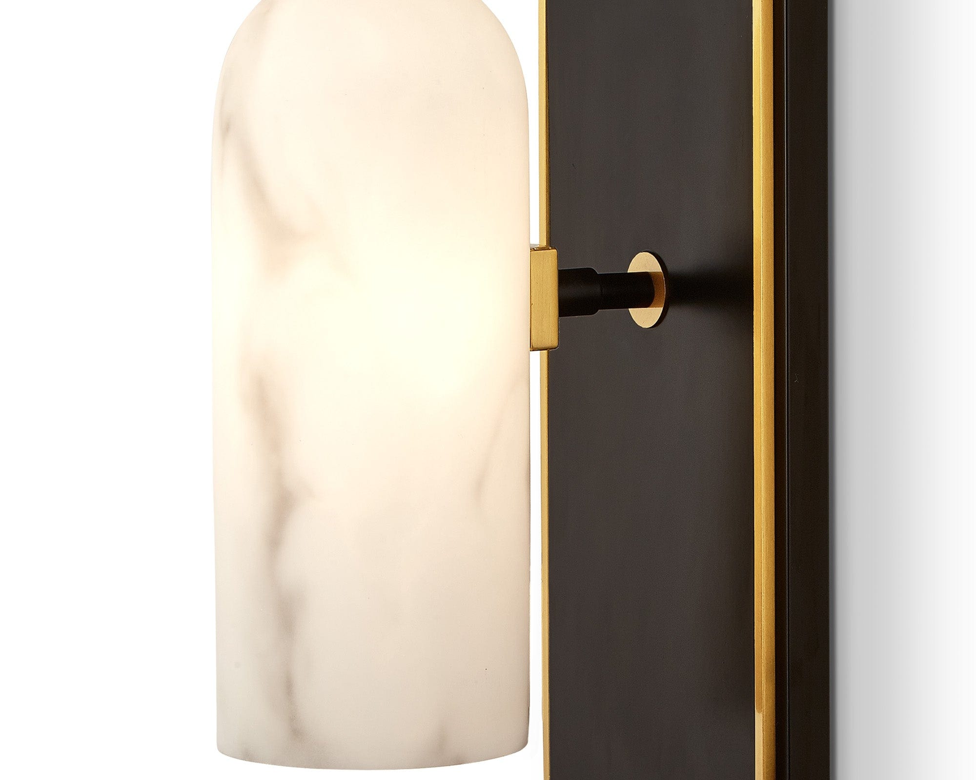 Amatti Wall Light - Alabaster, Black, Brass G9