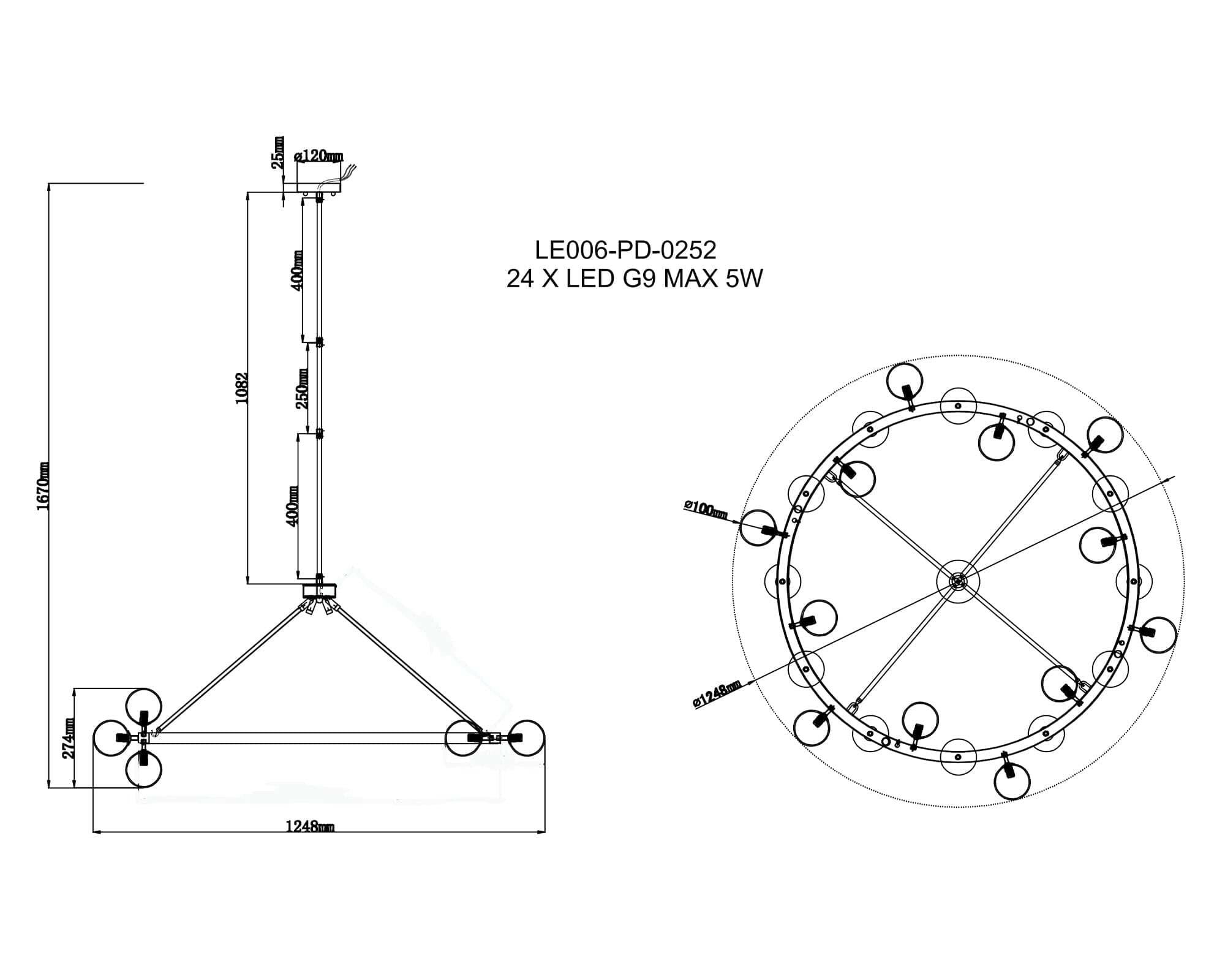 Bucolic Pendant Lamp G9