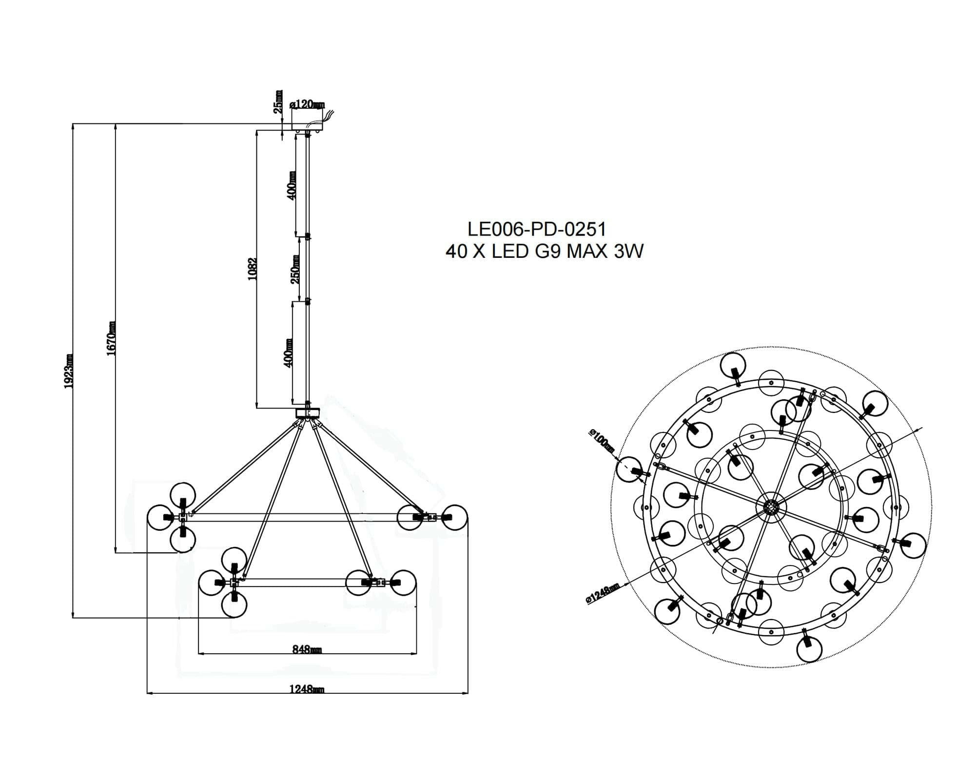 Bucolic Pendant Lamp G9