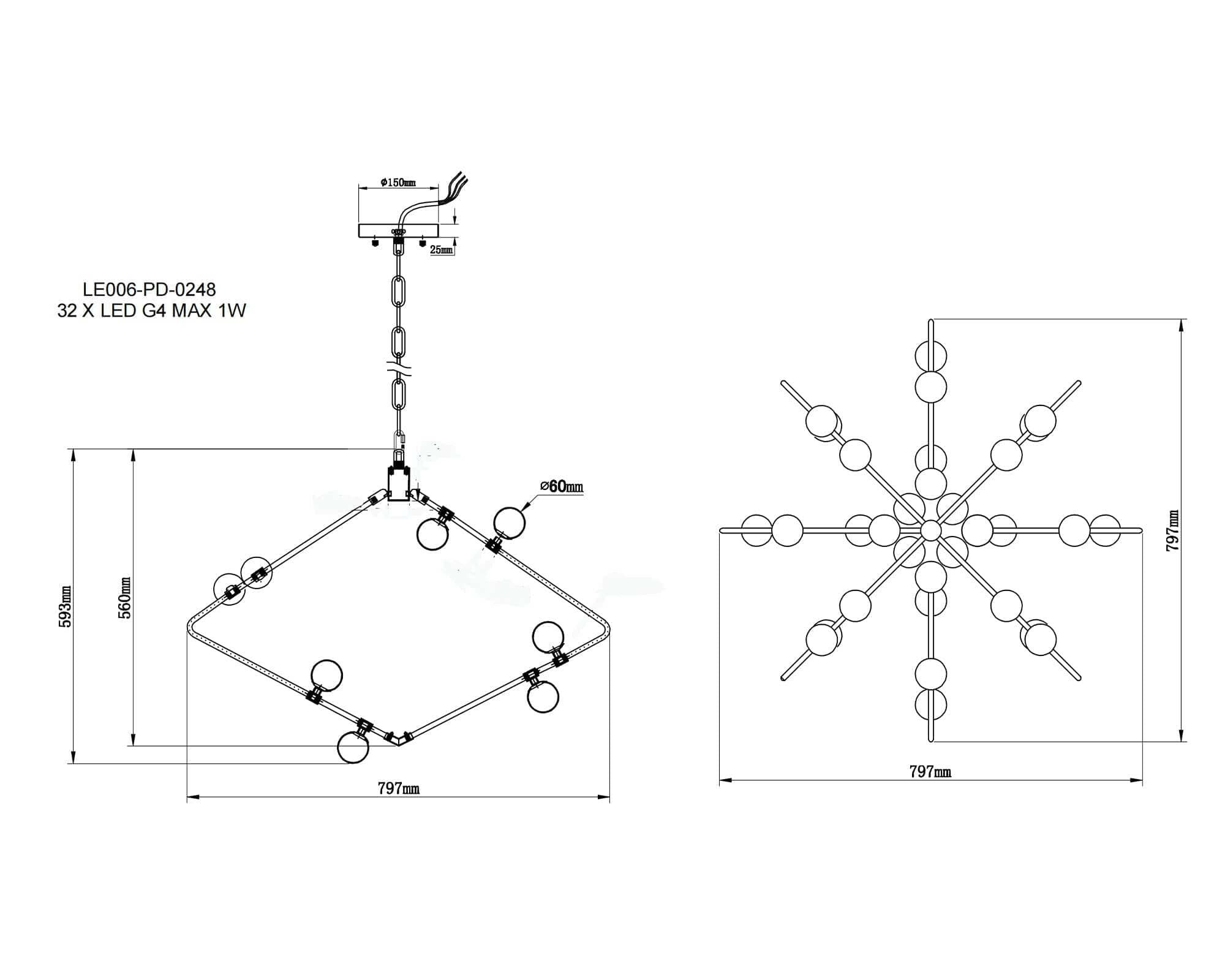 Gama Pendant Lamp G4