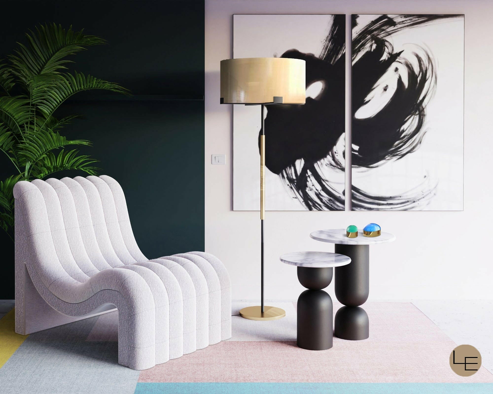 Hamilton Floor Lamp E27