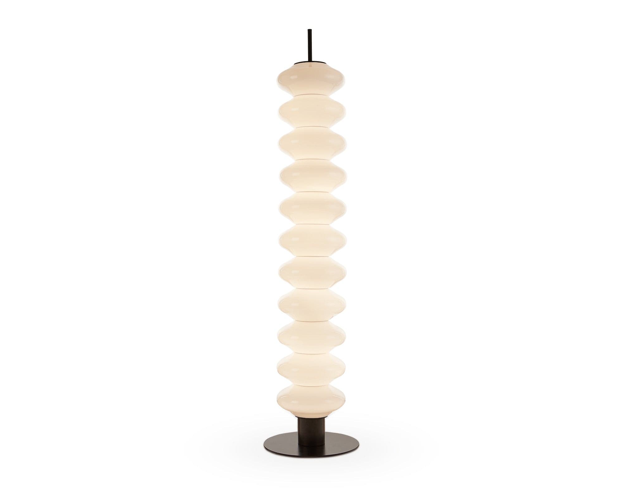 Jana Floor Lamp - White &amp; Black Integrated LED