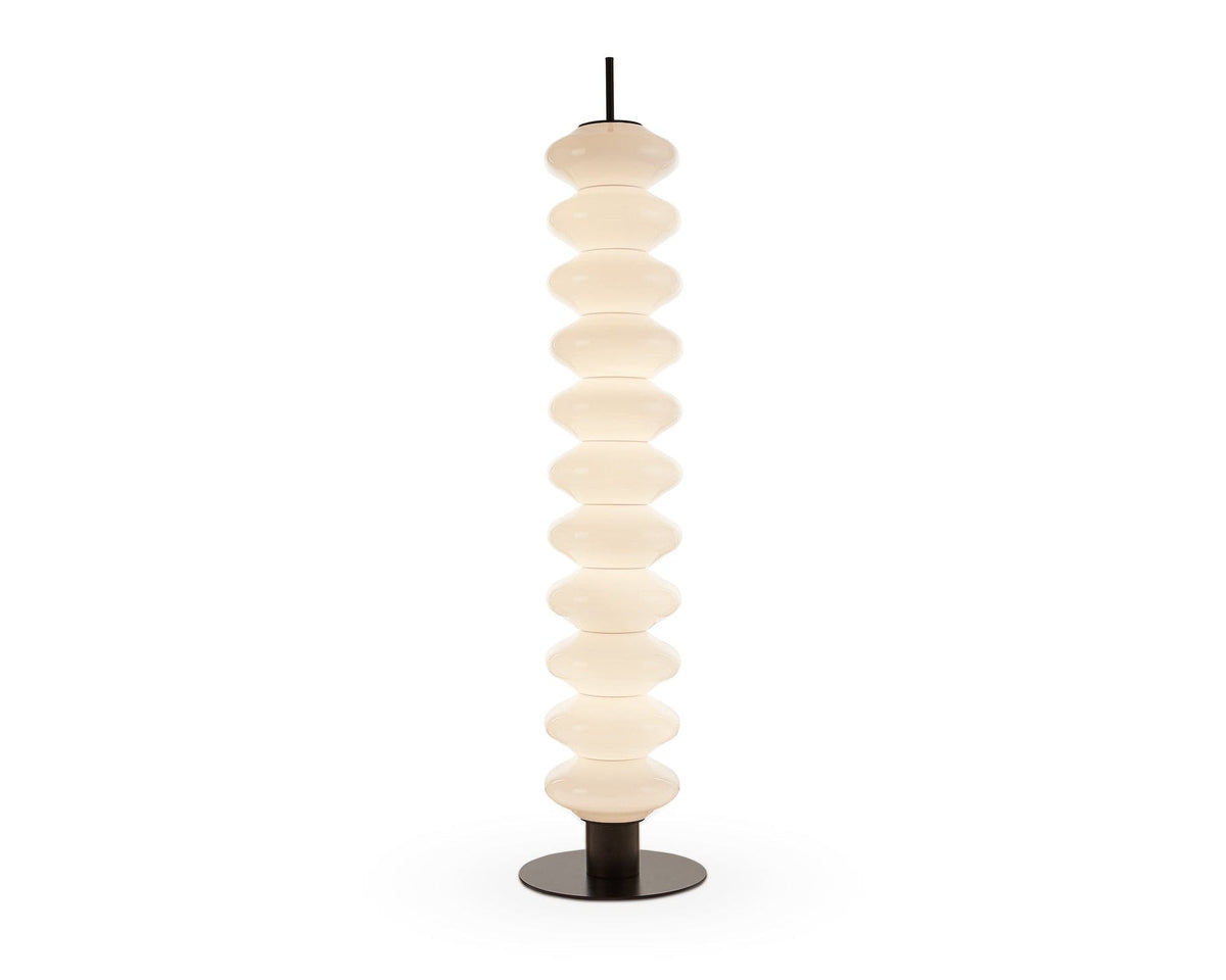 Jana Floor Lamp - White &amp; Black Integrated LED