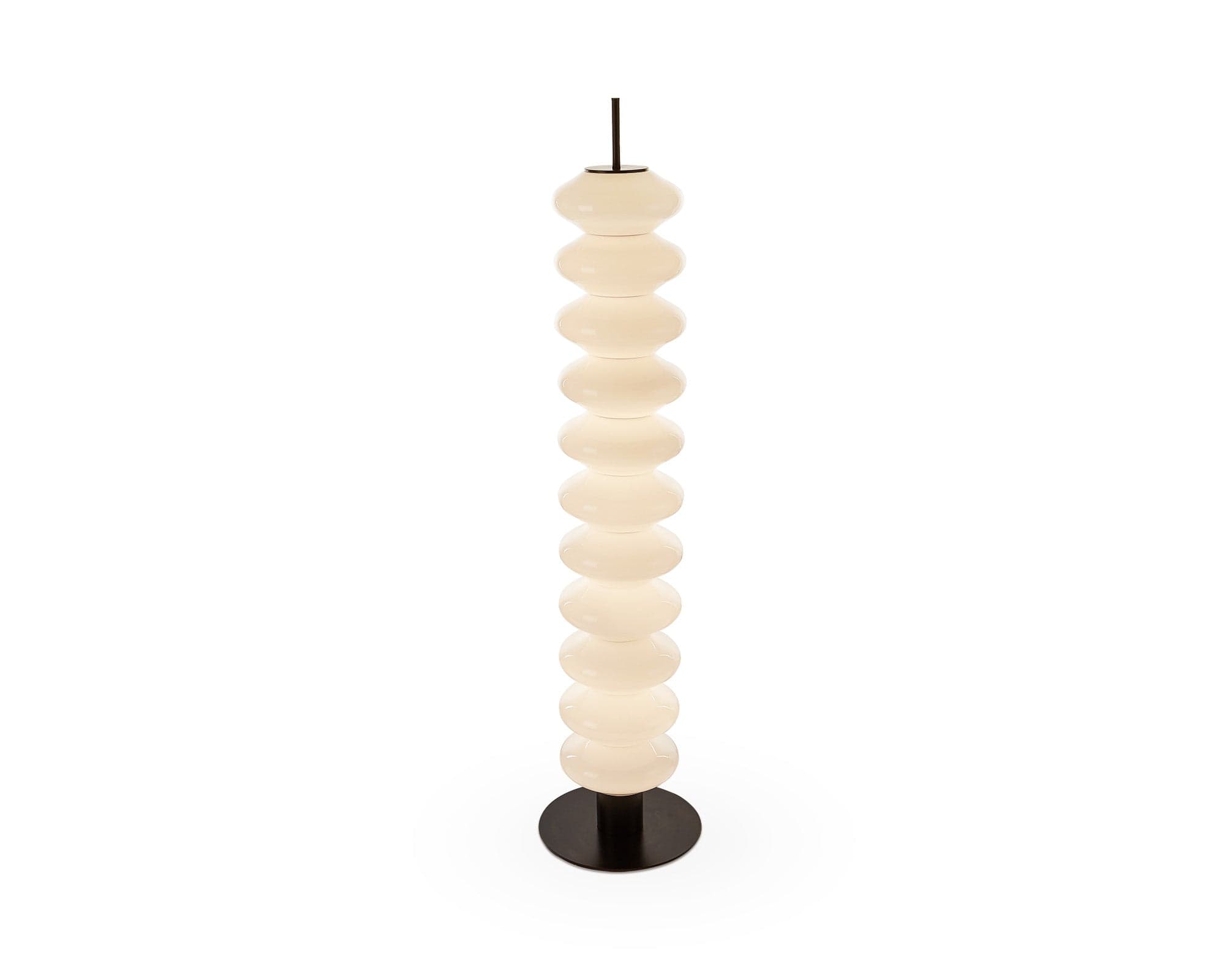 Jana Floor Lamp - White &amp; Black Integrated LED