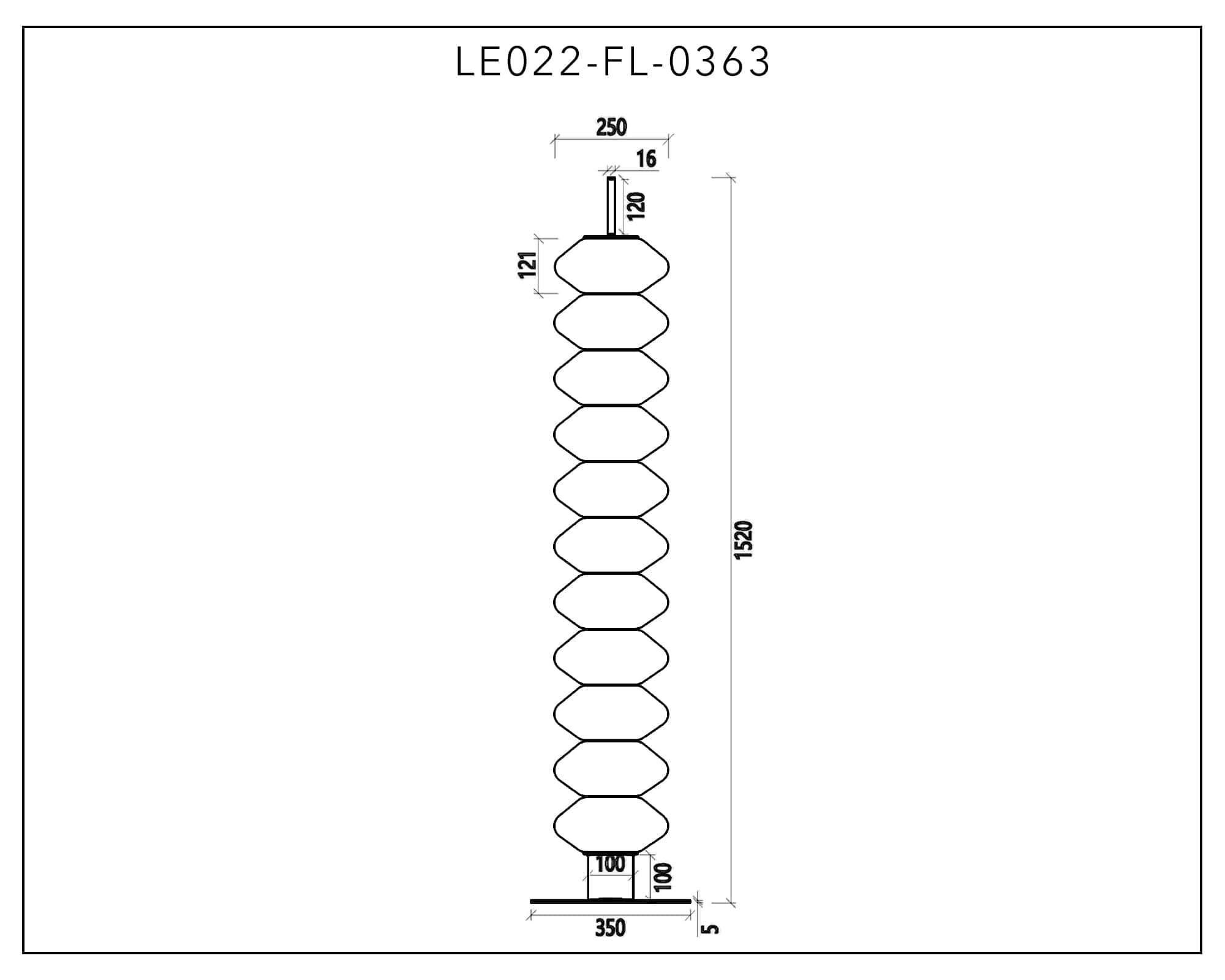 Jana Floor Lamp - White &amp; Black Integrated LED