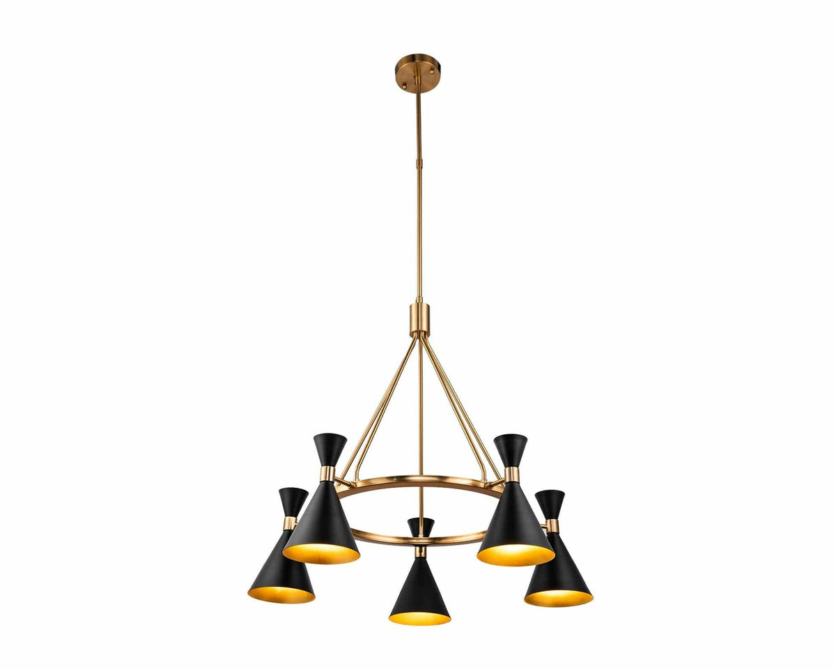 Kensington Pendant Lamp – Black Antique Blass E27