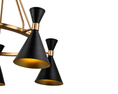 Kensington Pendant Lamp – Black Antique Blass E27