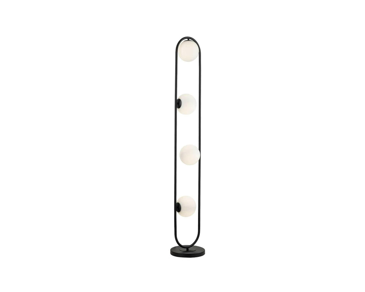 Luca Matt Black Floor Lamp G9