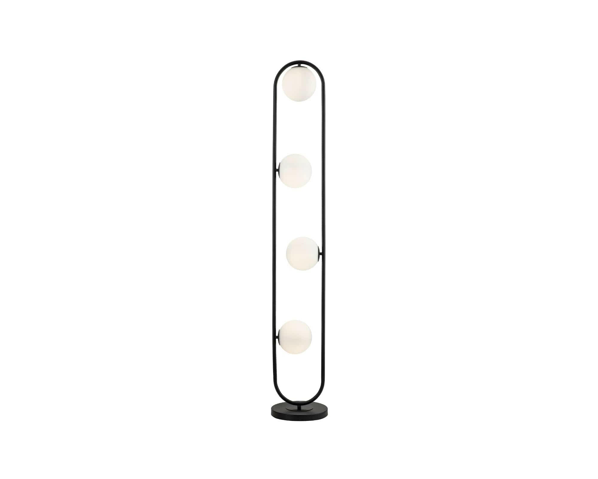 Luca Matt Black Floor Lamp G9