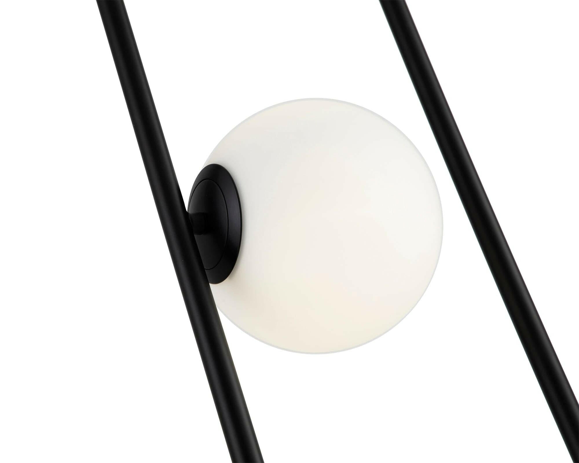 Luca Matt Black Floor Lamp G9