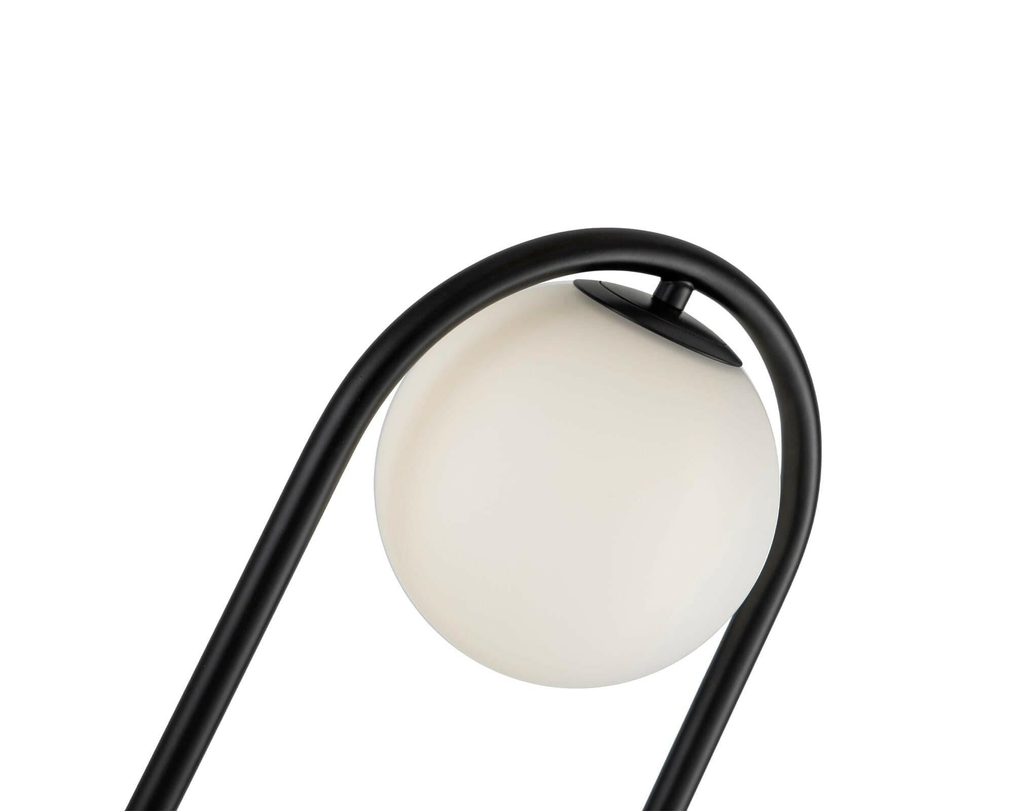 Luca Matt Black Floor Lamp G9