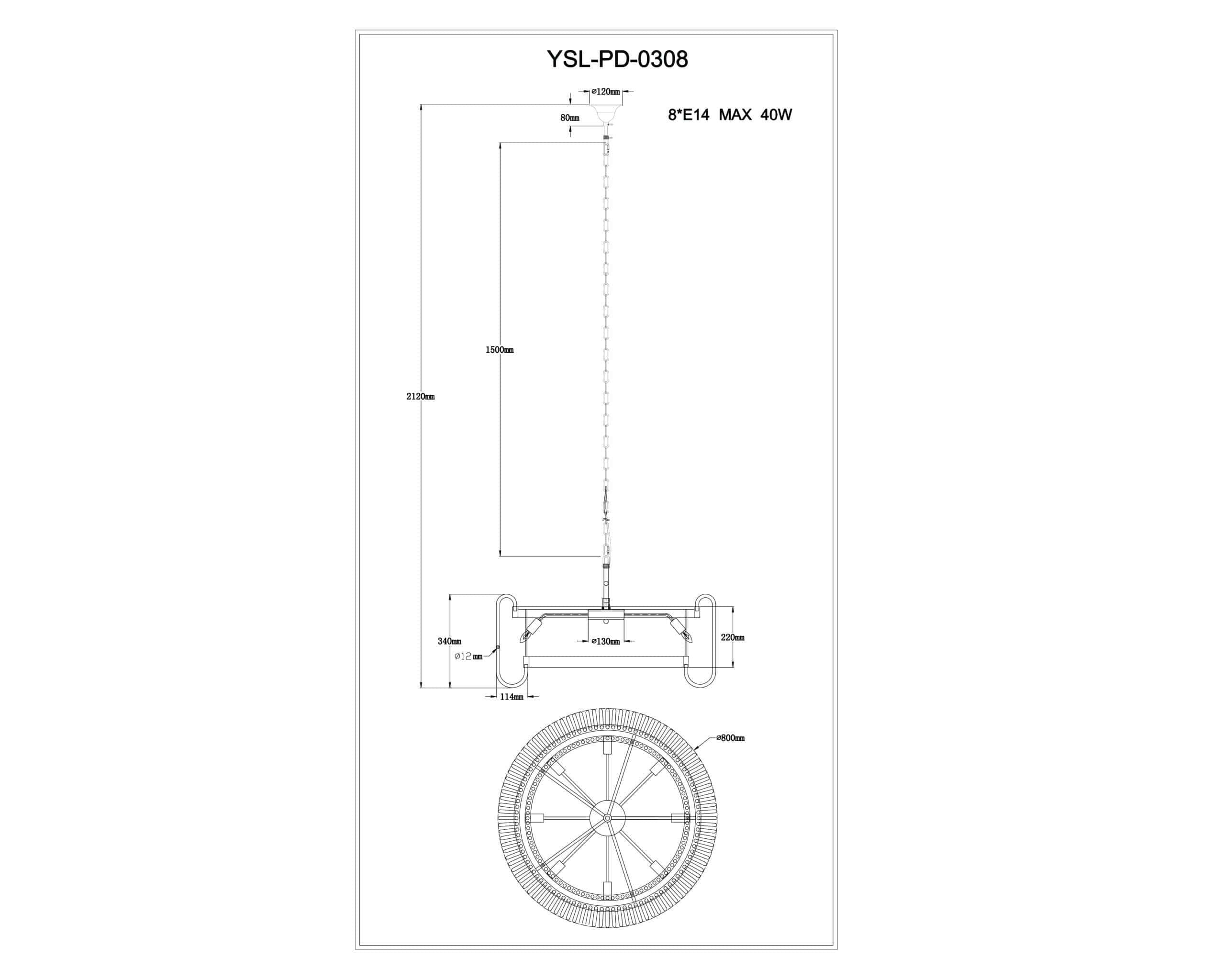 Mist Pendant Lamp E14
