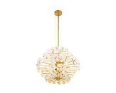 Momo Chandelier - Antique Brass &amp; Alabaster E14