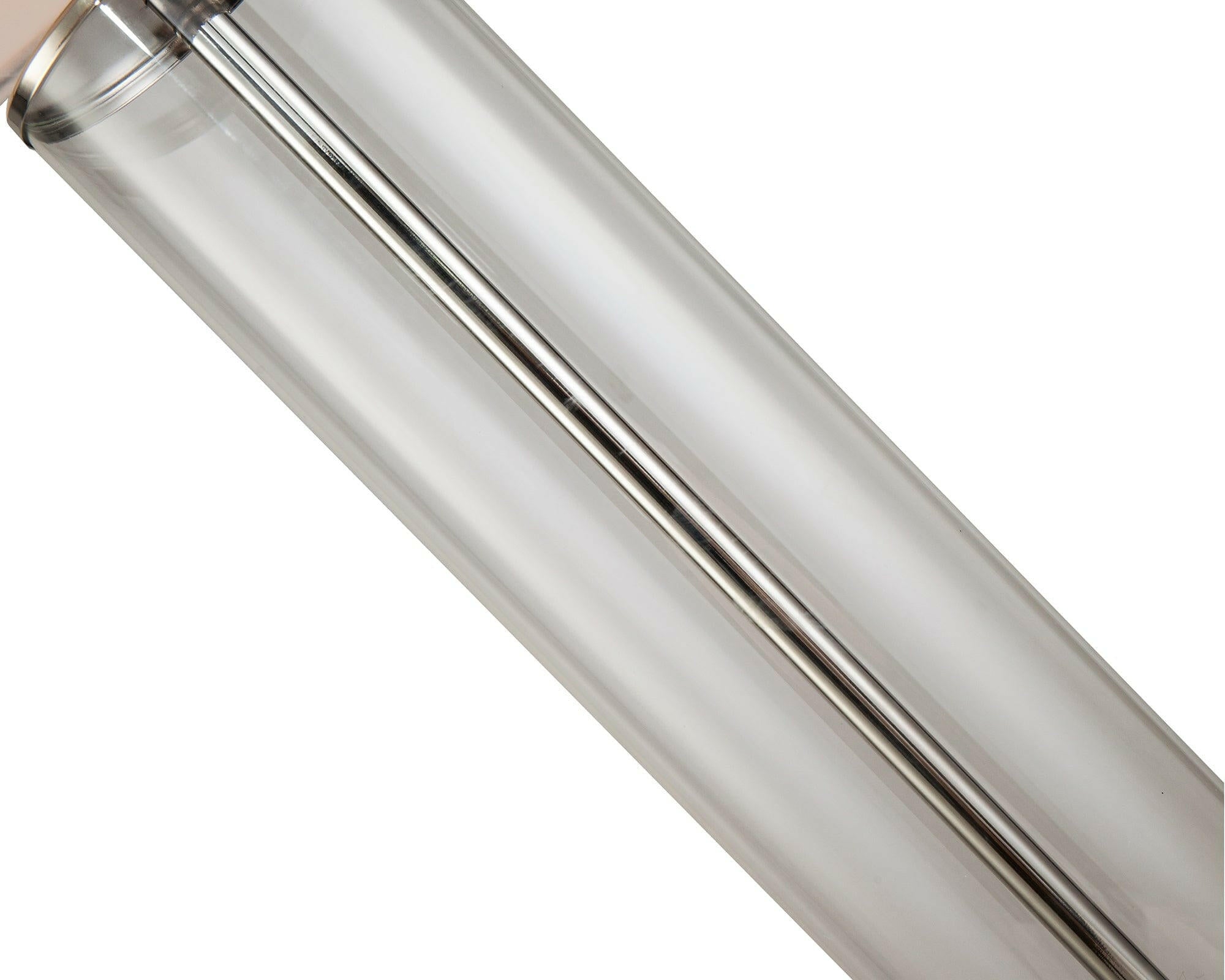 Norman Table Lamp Clear Glass and Nickel E27