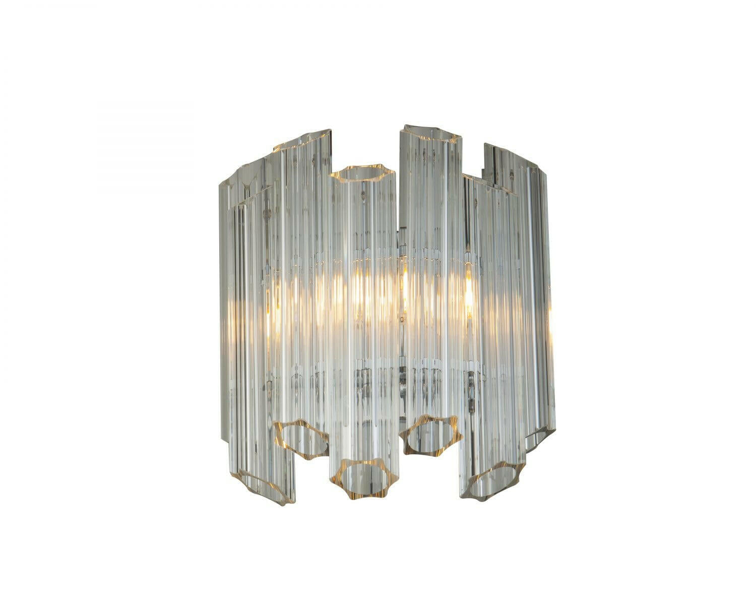 Quartz Wall Light Polished Nickel E14