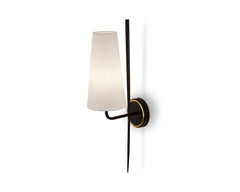 Serpa Wall Light - White, Black & Brass G9