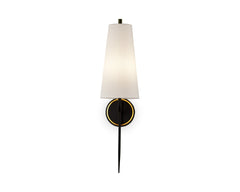 Serpa Wall Light - White, Black & Brass G9